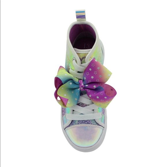 Nickelodeon Jojo Siwa Multi-color Big & Little Girls High Top Sneakers Kids Shoe - Picture 3 of 5
